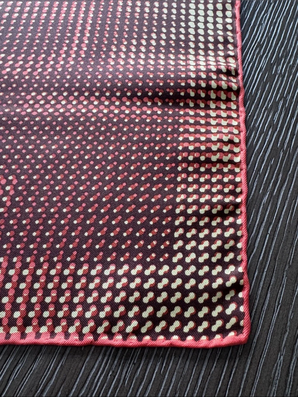 Fendi NWT 100% Silk Square Scarf Logo printed in Burnt Orange Yellow